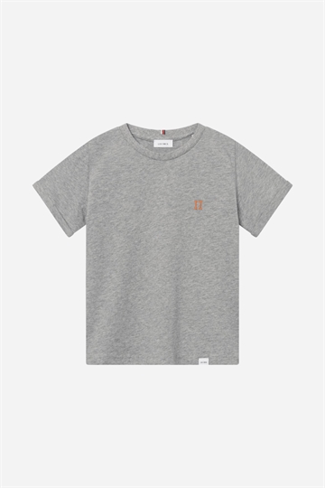 Les Deux Nørregaard T-Shirt - Grey Melange / Orange